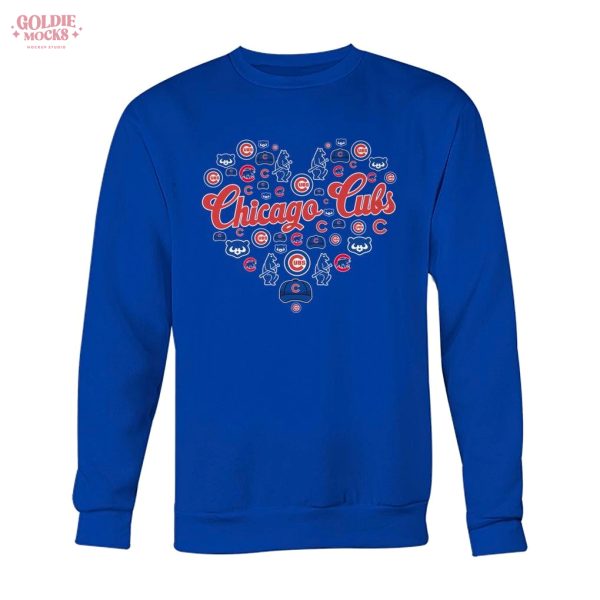 Chicago Cubs Heart Icons Teams T-Shirt