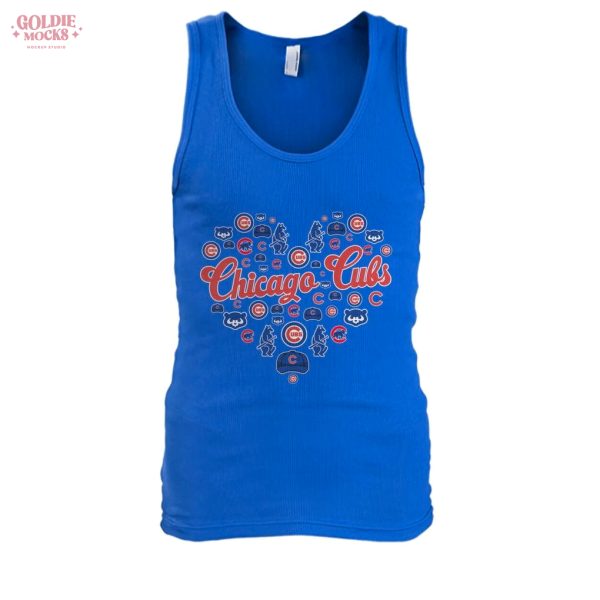 Chicago Cubs Heart Icons Teams T-Shirt