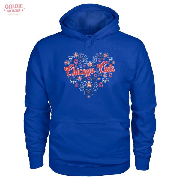 Chicago Cubs Heart Icons Teams T-Shirt