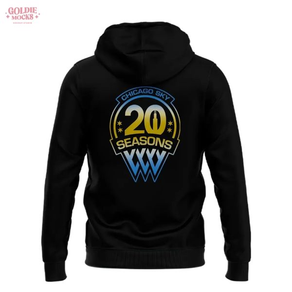 Chicago Sky 20 Years For Fans 2025 Hoodie