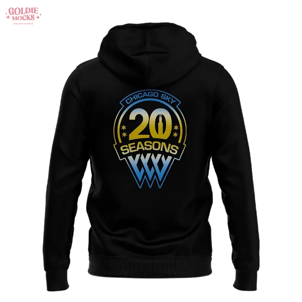 Chicago Sky 20 Years For Fans 2025 Hoodie Chicago Sky 20 Years For Fans 2025 Hoodie