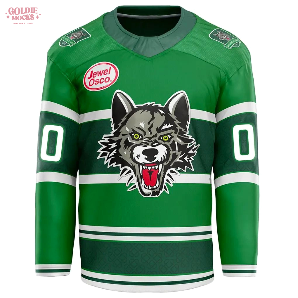 Chicago Wolves St. Patrick’s Day 2025 For Fans Hockey Jersey Chicago Wolves St. Patrick’s Day 2025 For Fans Hockey Jersey