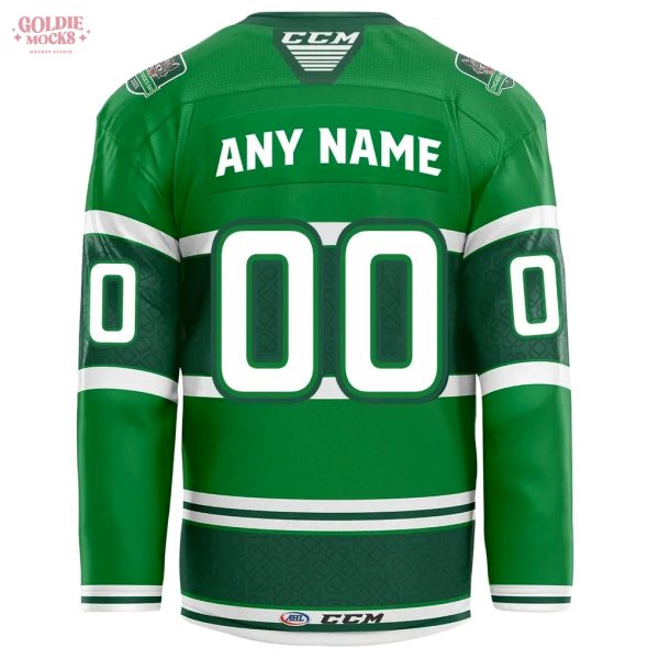 Chicago Wolves St. Patrick’s Day 2025 For Fans Hockey Jersey