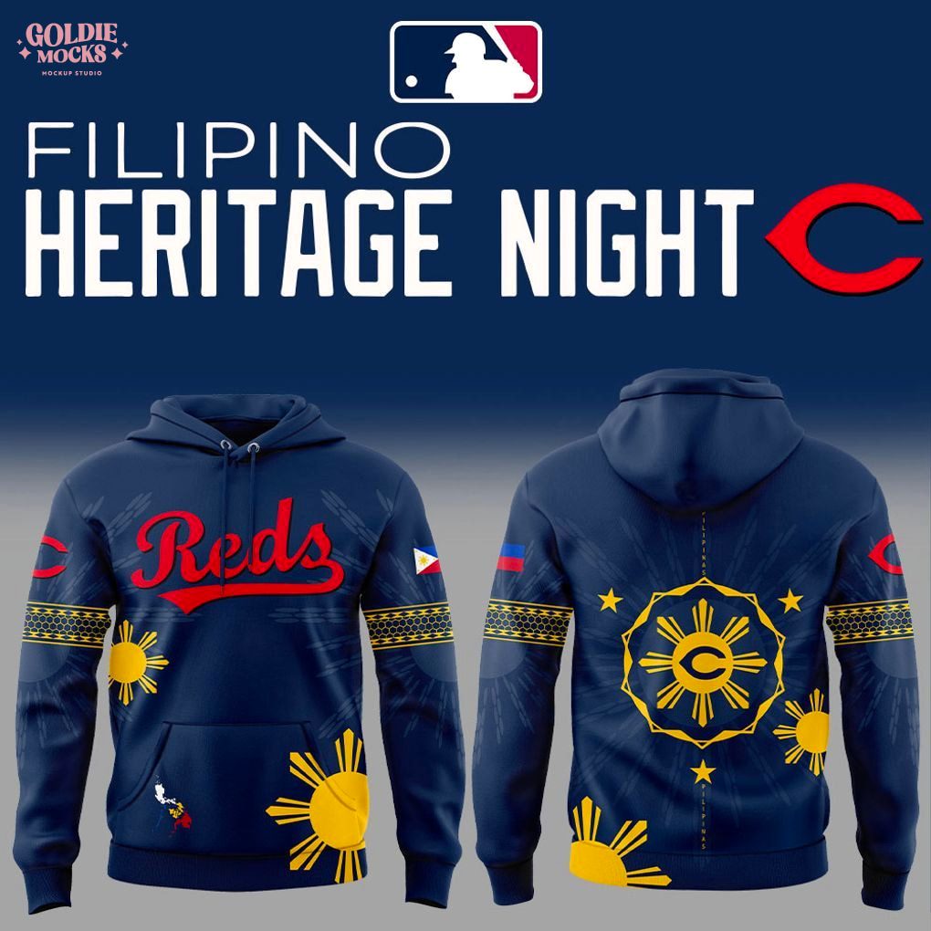 Cincinnati Reds Filipino Heritage Night 2025 Hoodie Cincinnati Reds Filipino Heritage Night 2025 Hoodie