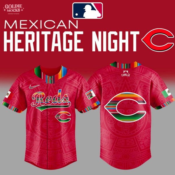 Cincinnati Reds Mexican Heritage Month 2025 Jersey