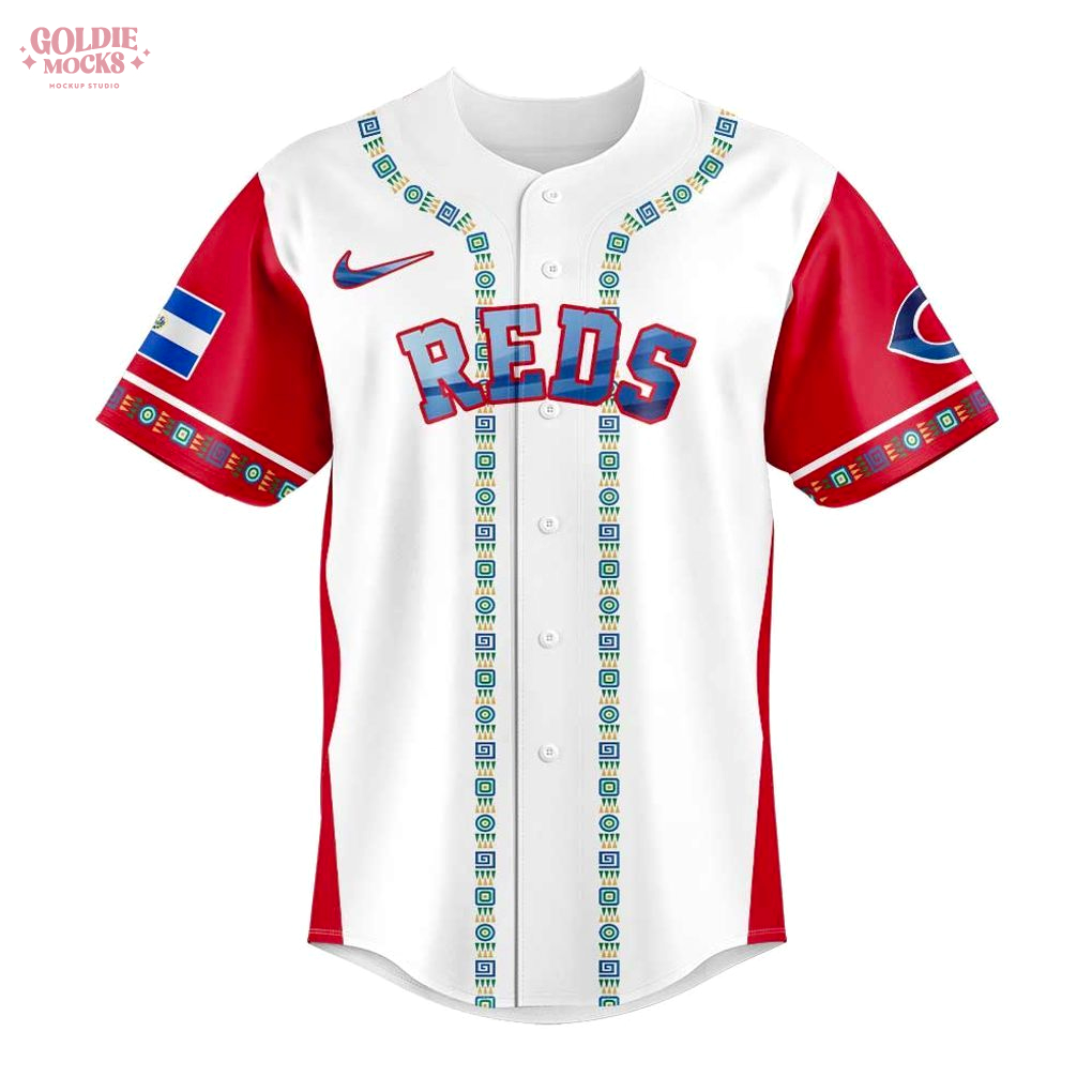 Cincinnati Reds Salvadoran Heritage Night 2025 Special Jersey Cincinnati Reds Salvadoran Heritage Night 2025 Special Jersey