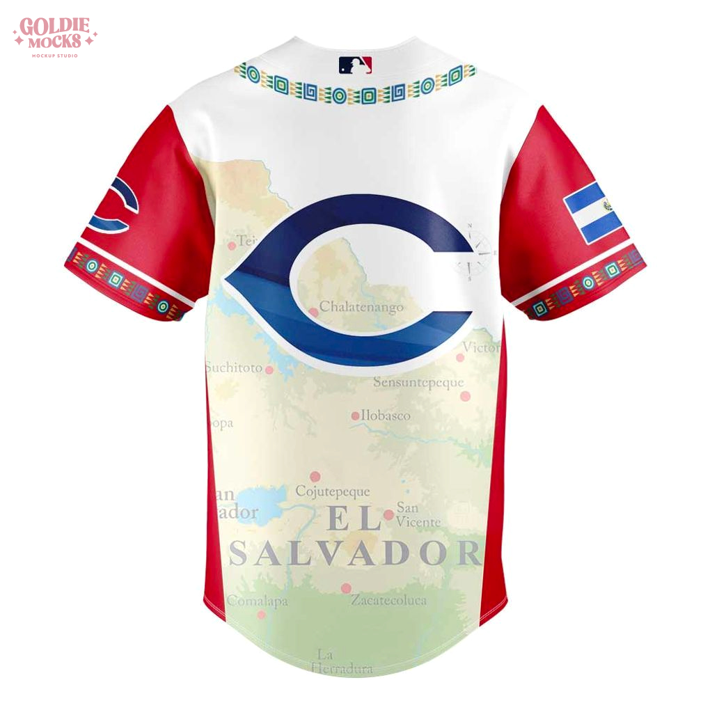 Cincinnati Reds Salvadoran Heritage Night 2025 Special Jersey Cincinnati Reds Salvadoran Heritage Night 2025 Special Jersey
