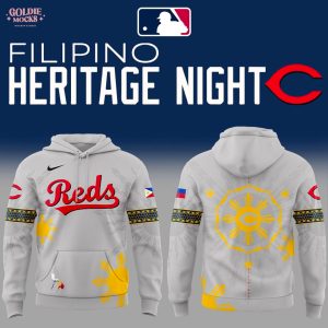 Cincinnati Reds x Filipino Heritage Night 2025 Hoodie