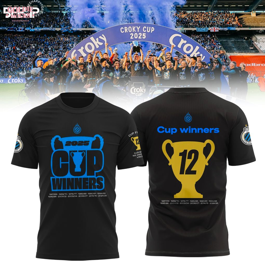 Club Brugge KV 2025 Cup Winners T-Shirt Club Brugge KV 2025 Cup Winners T-Shirt