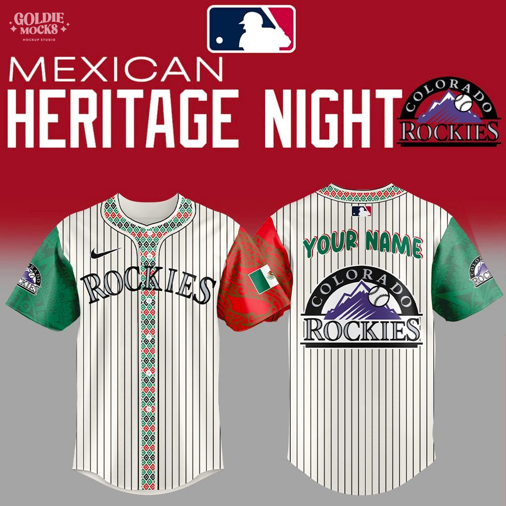 Colorado Rockies Mexican Heritage Night 2025 Custom Jersey
