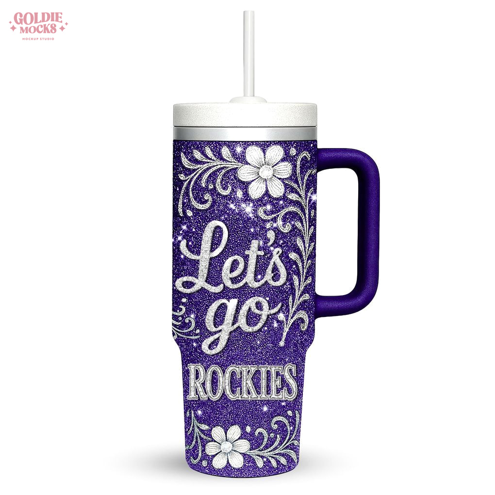 Colorado Rockies | Premium 40oz Tumbler With Handle Colorado Rockies | Premium 40oz Tumbler With Handle