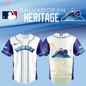 Colorado Rockies Salvadoran Heritage Night 2025 Special Jersey