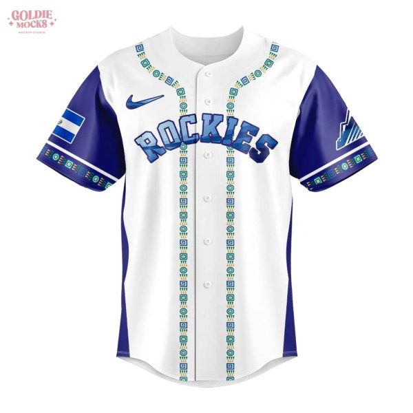 Colorado Rockies Salvadoran Heritage Night 2025 Special Jersey
