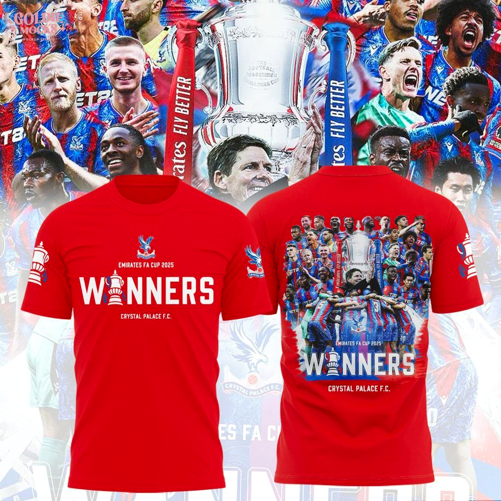 Crystal Palace Emirates FA Cup 2025 Winners T-Shirt Crystal Palace Emirates FA Cup 2025 Winners T-Shirt