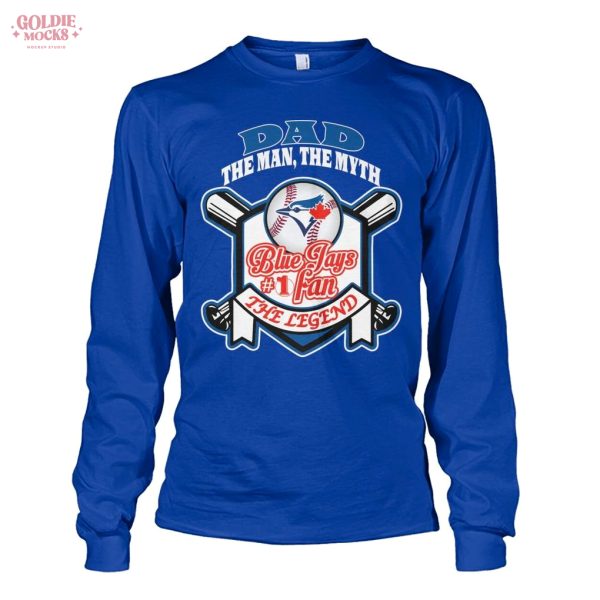 Dad The Men The Myth Toronto Blue Jays Fans 2025 T-Shirt