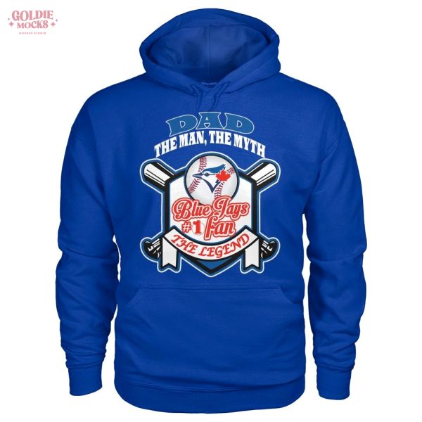 Dad The Men The Myth Toronto Blue Jays Fans 2025 T-Shirt