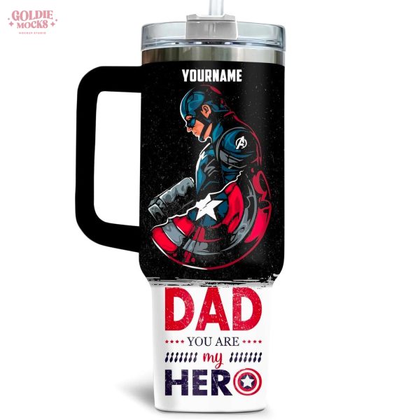 Dad Your Are My Hero 2025 Captain Dad Tumbler