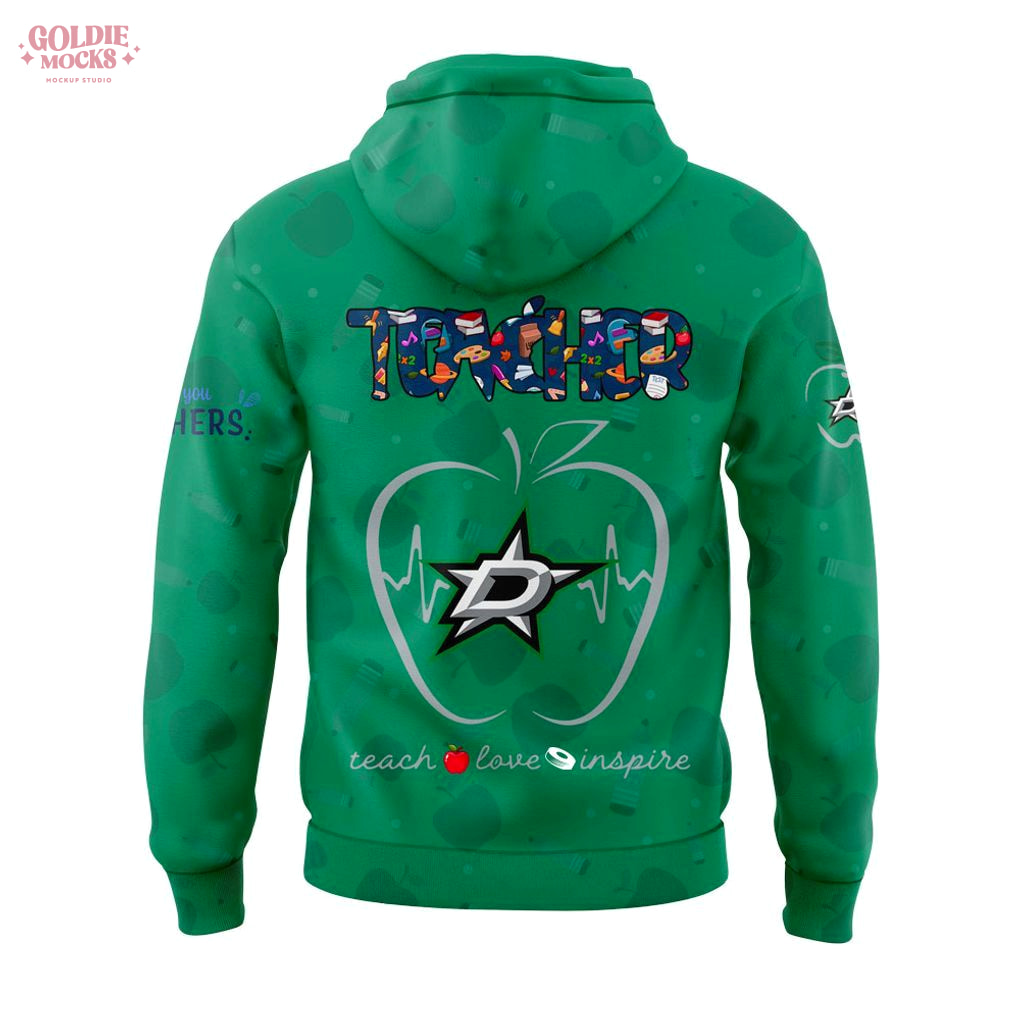 Dallas Stars Teacher Appreciation Day 2025 Special Hoodie Dallas Stars Teacher Appreciation Day 2025 Special Hoodie