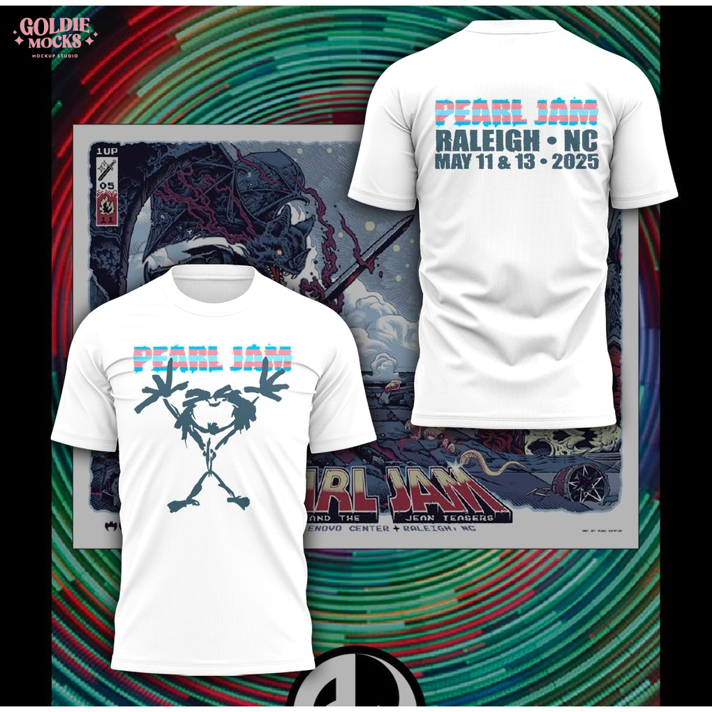 Dark Matter World Tour 2025 Pearl Jam 2025 T-Shirt Dark Matter World Tour 2025 Pearl Jam 2025 T-Shirt