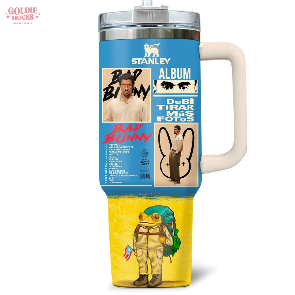 DeBÍ TiRAR MáS FOToS Bad Bunny Tumbler DeBÍ TiRAR MáS FOToS Bad Bunny Tumbler