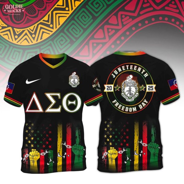 Delta Sigma Theta 2025 Juneteenth Freedom Day T-Shirt