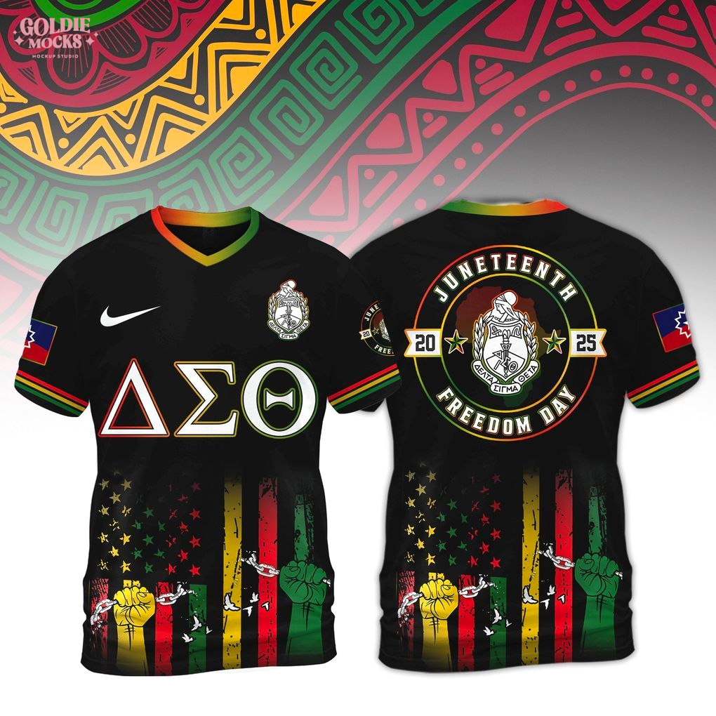 Delta Sigma Theta 2025 Juneteenth Freedom Day T-Shirt Delta Sigma Theta 2025 Juneteenth Freedom Day T-Shirt