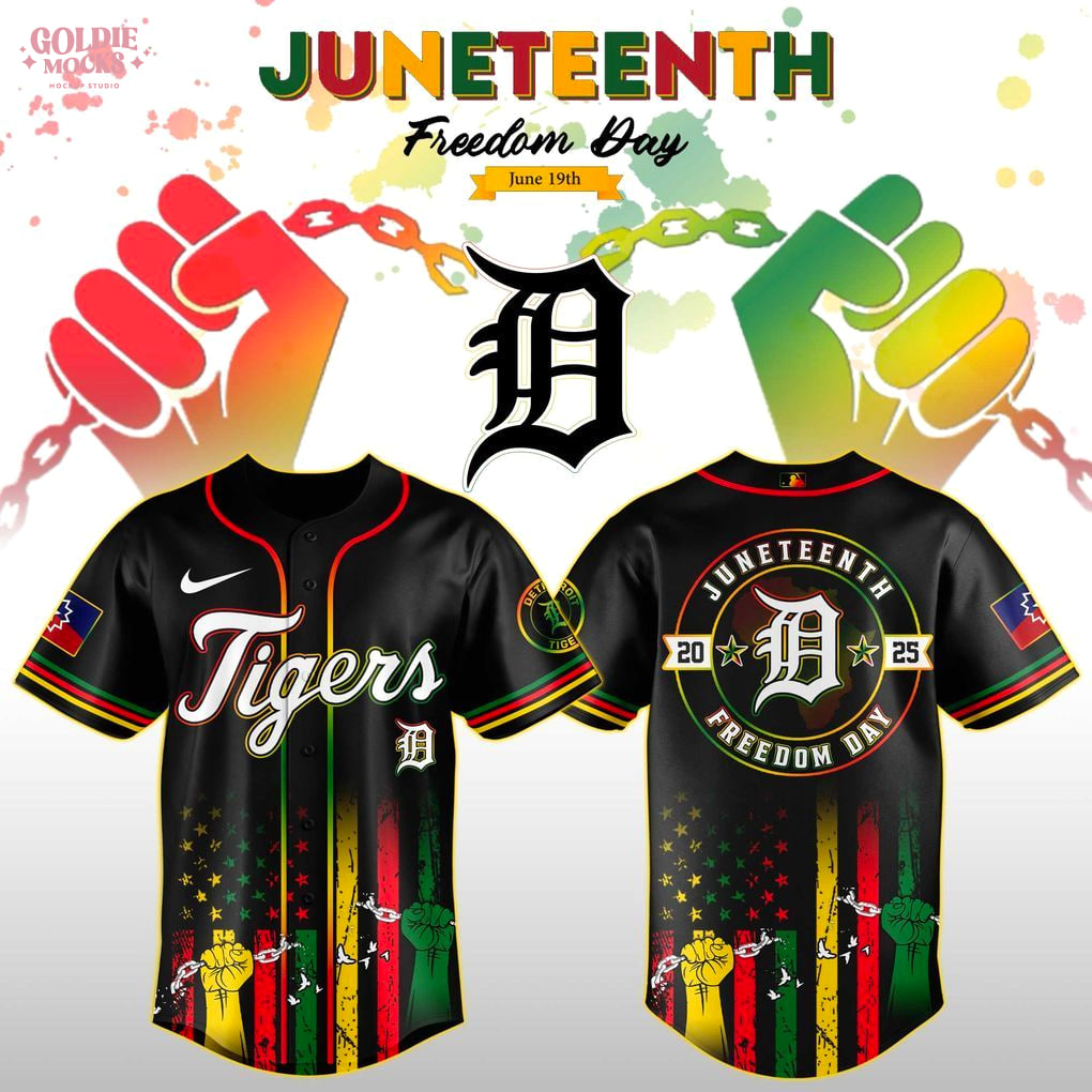 Detroit Tigers Juneteenth Day Jersey 2025 Jersey Detroit Tigers Juneteenth Day Jersey 2025 Jersey