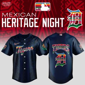 Detroit Tigers Mexican Heritage Night 2025 For Fans Jersey