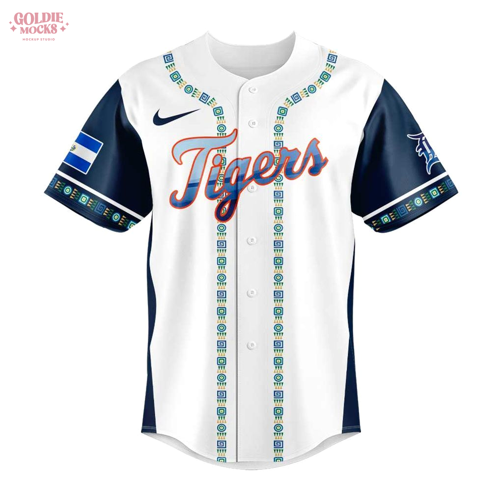 Detroit Tigers Salvadoran Heritage Night 2025 Jersey Detroit Tigers Salvadoran Heritage Night 2025 Jersey