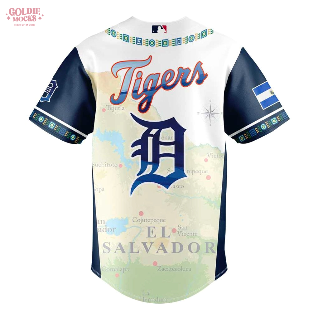 Detroit Tigers Salvadoran Heritage Night 2025 Jersey Detroit Tigers Salvadoran Heritage Night 2025 Jersey