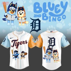 Detroit Tigers x Bluey and Bingo Hot 2025 For Fans Jersey