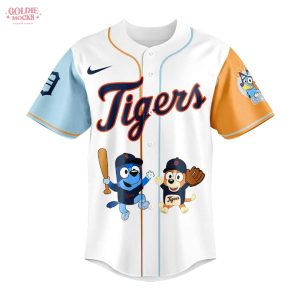Detroit Tigers x Bluey and Bingo Hot 2025 For Fans Jersey