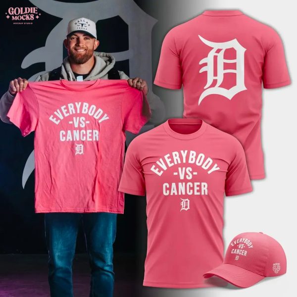Detroit Tigers x Cancer Day Pink 2025 T-Shirt