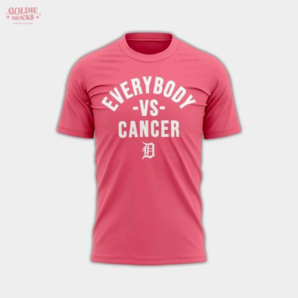 Detroit Tigers x Cancer Day Pink 2025 T-Shirt