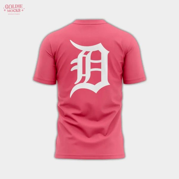 Detroit Tigers x Cancer Day Pink 2025 T-Shirt