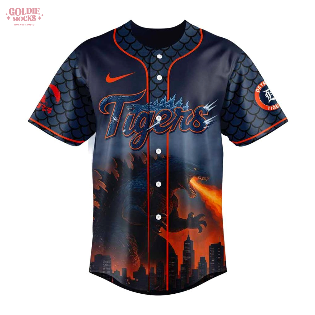 Detroit Tigers x Godzilla 2025 For Fans Jersey Detroit Tigers x Godzilla 2025 For Fans Jersey
