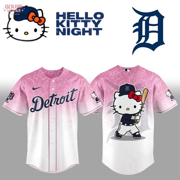 Detroit Tigers x Hello Kitty 2025 Premium Pink Jersey