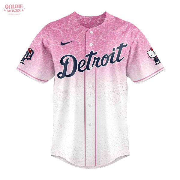 Detroit Tigers x Hello Kitty 2025 Premium Pink Jersey