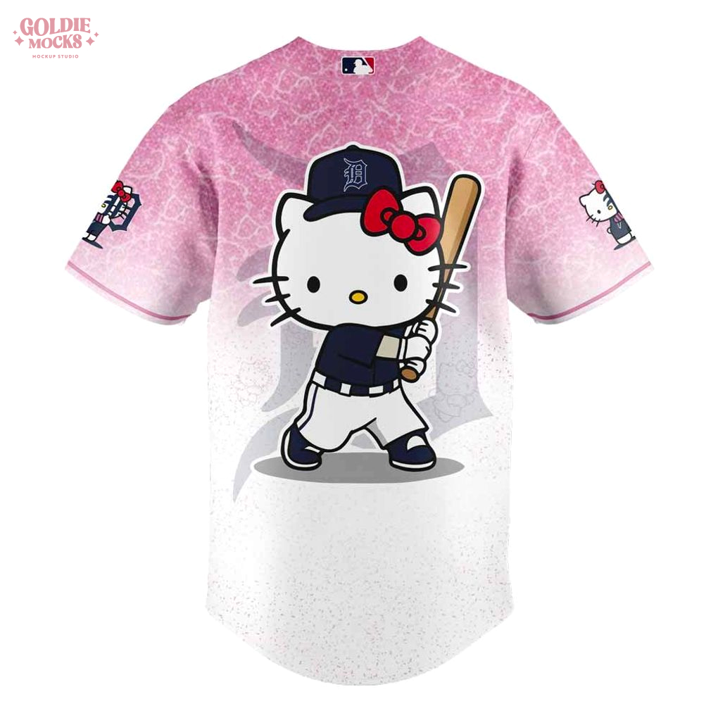 Detroit Tigers x Hello Kitty 2025 Premium Pink Jersey Detroit Tigers x Hello Kitty 2025 Premium Pink Jersey