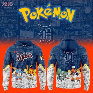 Detroit Tigers x Pokémon Limited Edition 2025 Hoodie