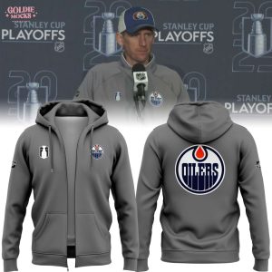 Edmonton Oilers x Coach Kris Knoblauch 2025 Zip Hoodie