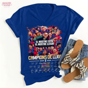El Nostre Estil El Nostre Llegat Campions De Lliga 2025 Barcelona T-Shirt