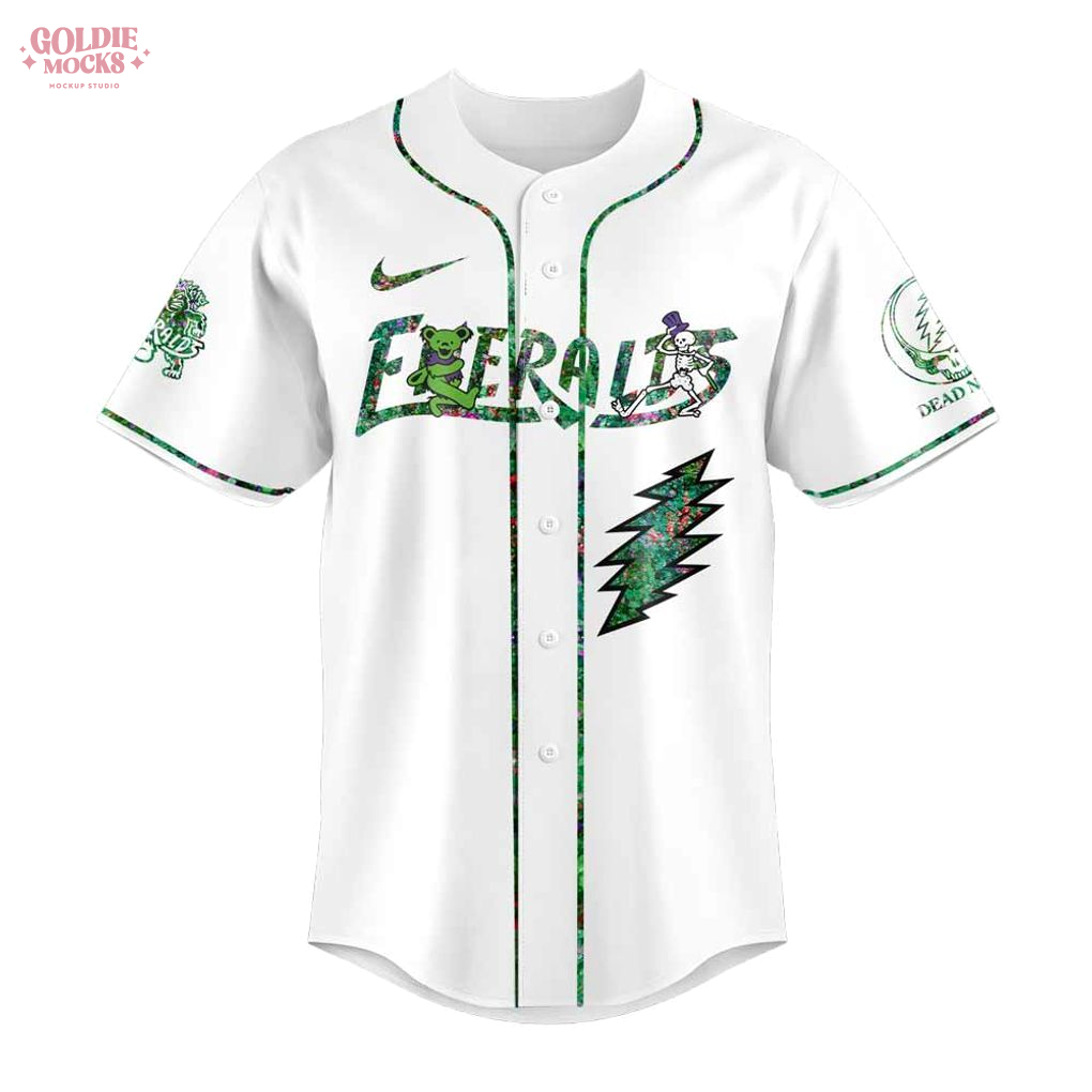 Eugene Emeralds Grateful Dead 60th Anniversary 2025 Jersey Eugene Emeralds Grateful Dead 60th Anniversary 2025 Jersey