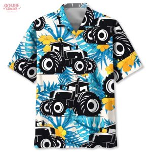 Farmer Nature Tractor 2025 Hawaiian Shirt