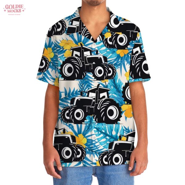 Farmer Nature Tractor 2025 Hawaiian Shirt