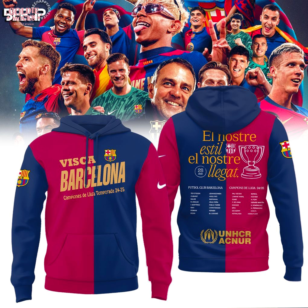 FC Barcelona La Liga 2025 Champions For Fans T-Shirt FC Barcelona La Liga 2025 Champions For Fans T-Shirt