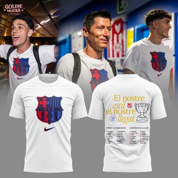 FC Barcelona La Liga Winners 2025 El Nostre T-Shirt