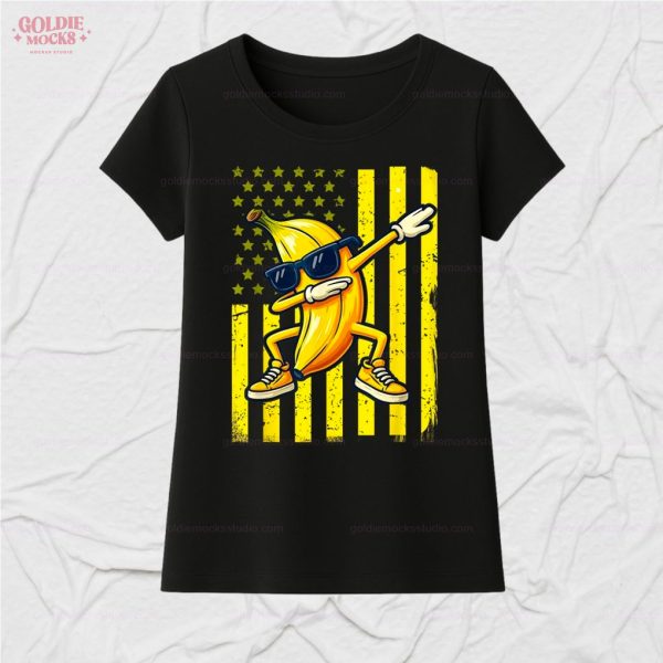 Graphic Banana Retro American Love T-Shirt