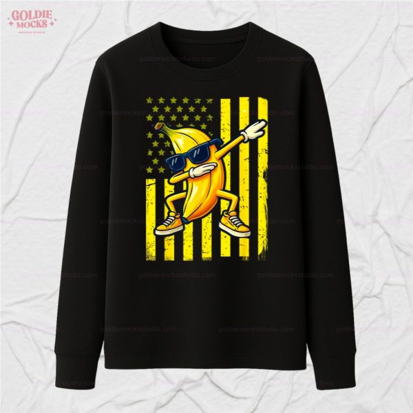 Graphic Banana Retro American Love T-Shirt