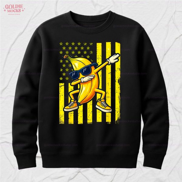 Graphic Banana Retro American Love T-Shirt